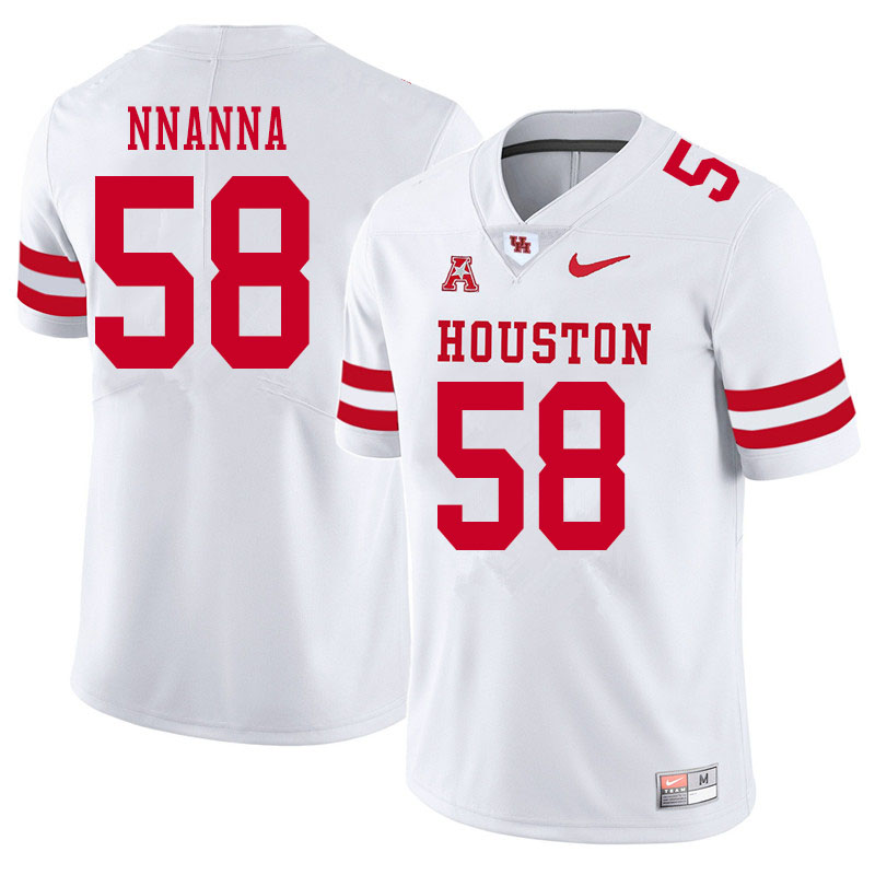 Men #58 Ugonna Nnanna Houston Cougars College Football Jerseys Sale-White